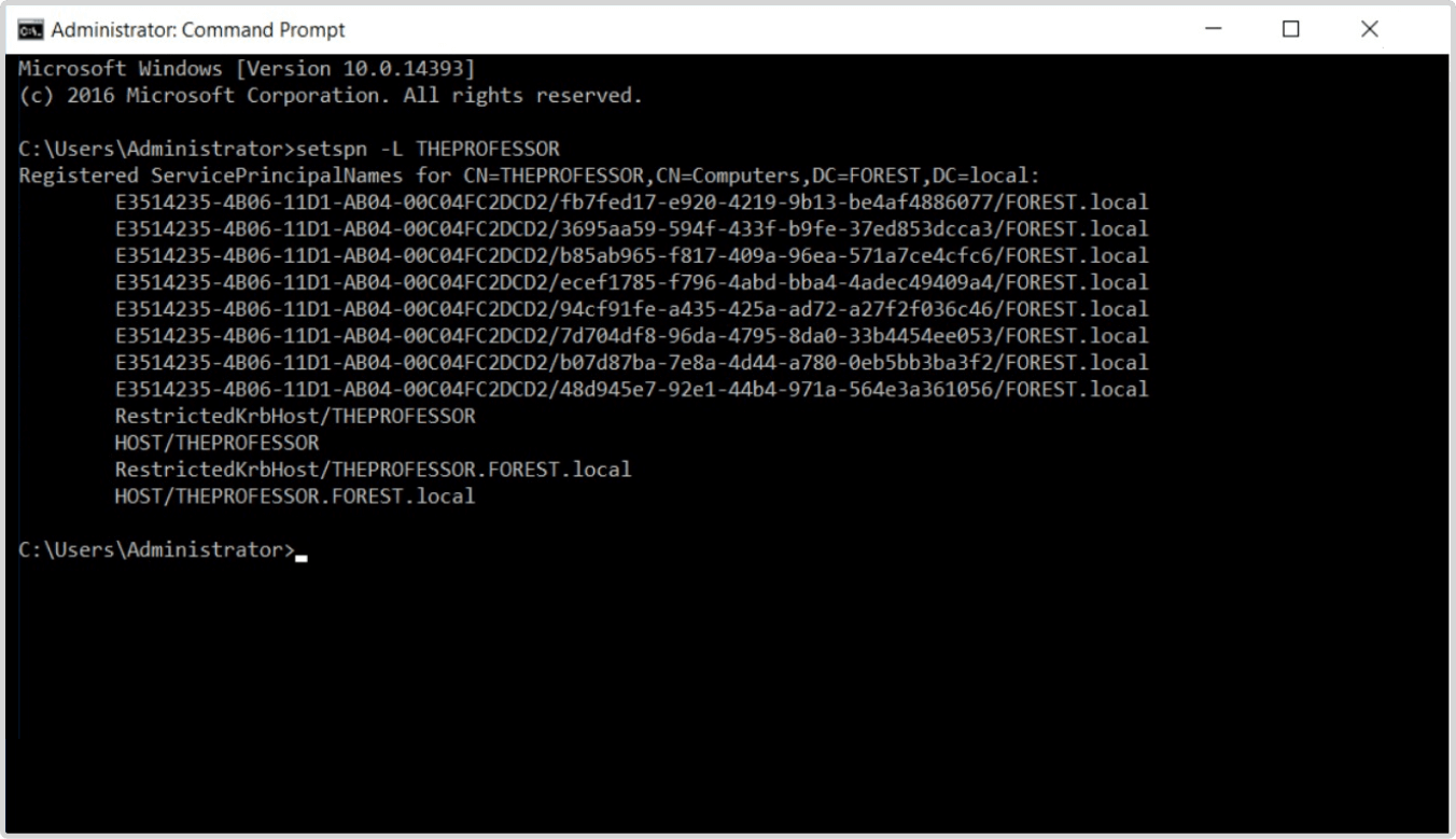 Detecting the DCShadow attack