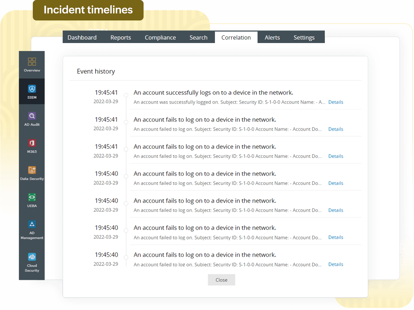 Investigate cyberattacks with attack timelines