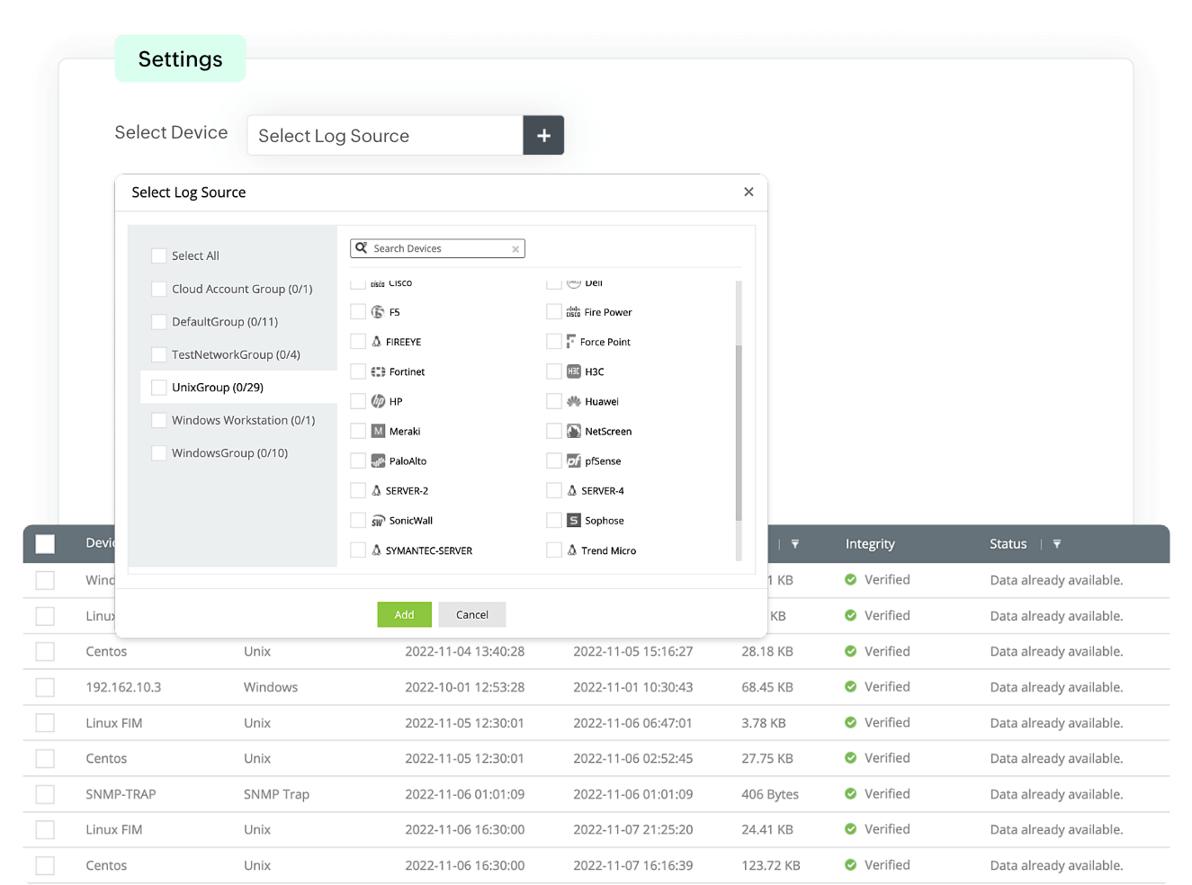 Log archiving