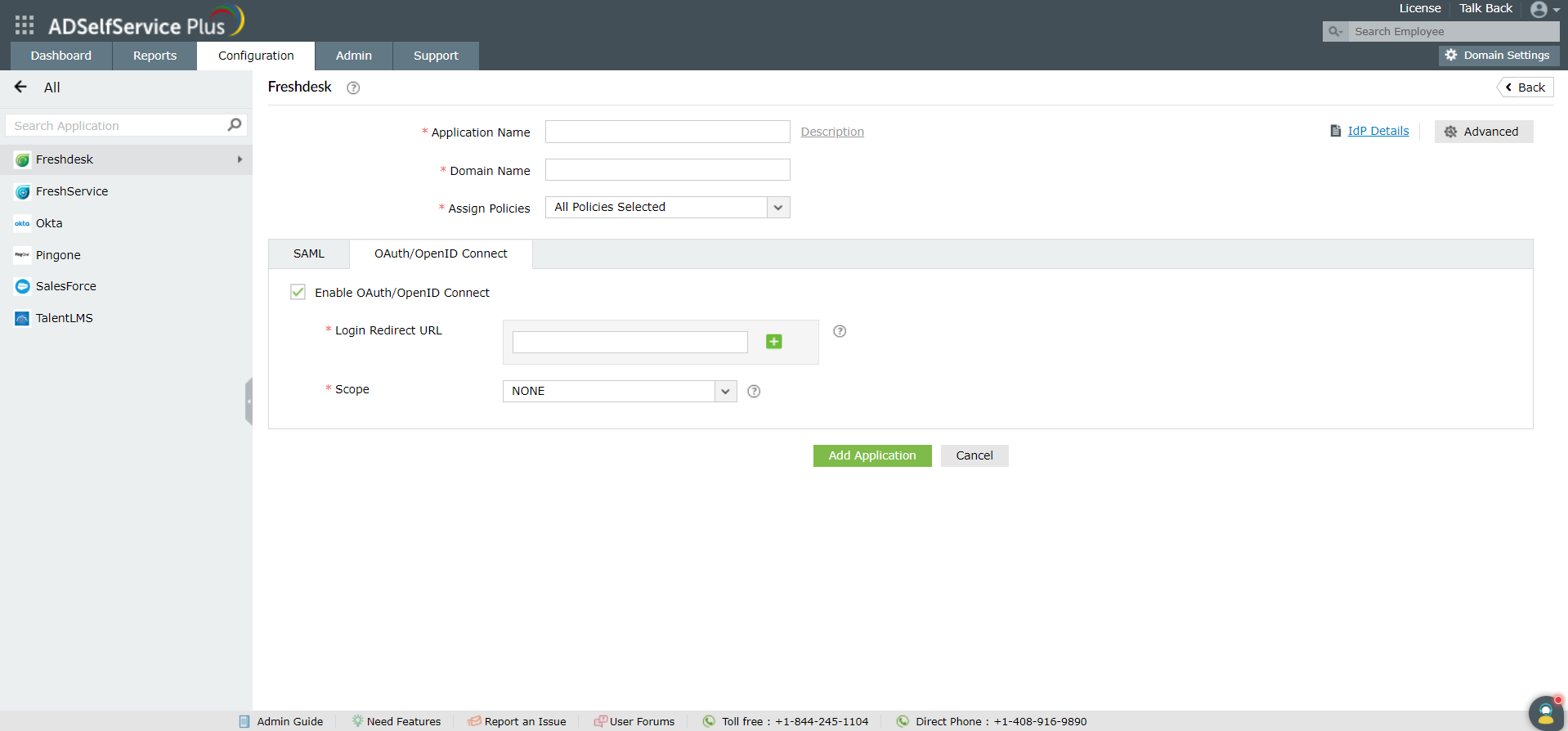 Configure advanced IdP details