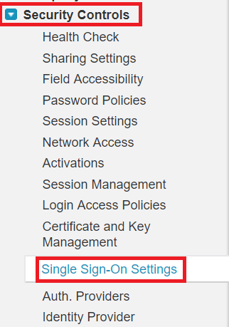 single-sign-on-salesforce-configuration