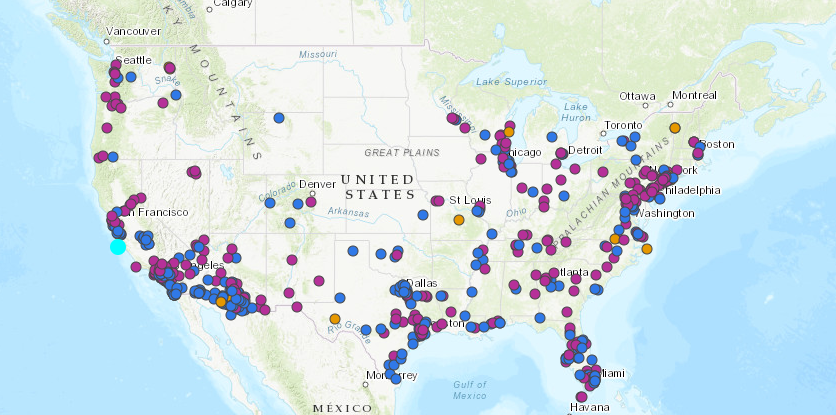 Long Term Missing and Unidentified Child Map