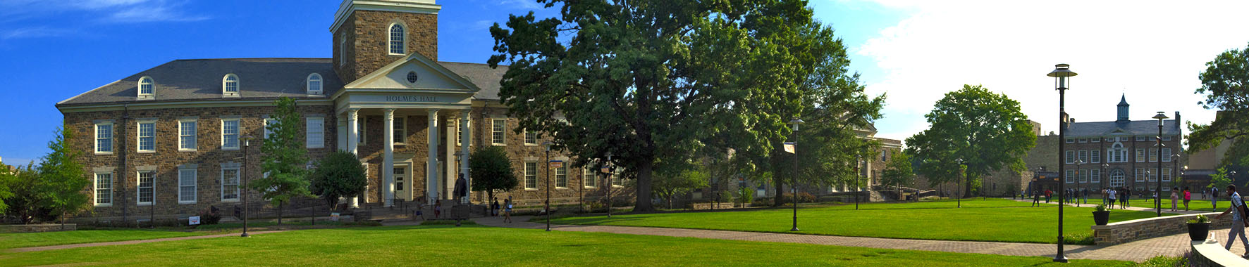 Holmes Hall on the academic quad