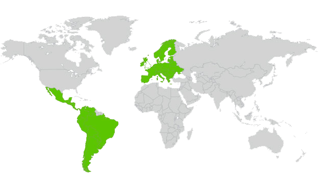 Consulta las tarifas por minuto, SMS y MB para Roaming Prepago Internacional de América - Europa