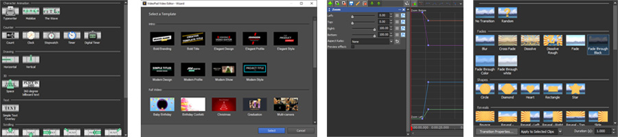 VideoPad Powerful Video Editing Tools