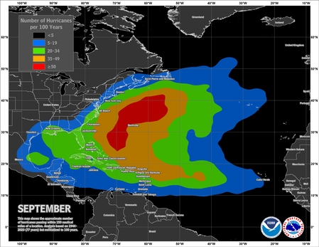 September Hurricane Climatology