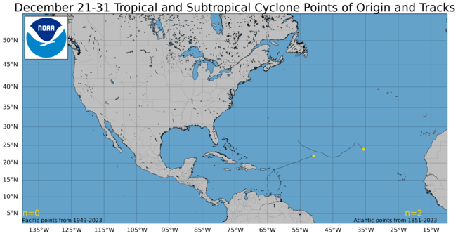  December 21-31 Tropical Cyclone Genesis Climatology