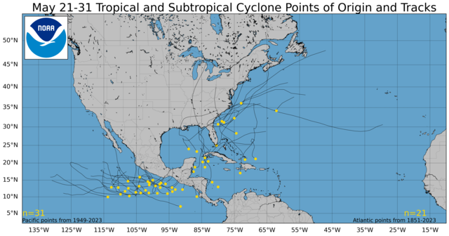  May 21-31 Tropical Cyclone Genesis Climatology