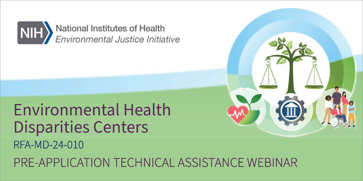 Circle graphic rimmed in blue and green. In the middle, green scales of justice with tree branches as the supports. 3 circle-shaped graphics below: a white pulse line across a red heart in front of a small plant; a cog around a simple, 3-column building; a racially and gender diverse group of people, 1 in a wheelchair