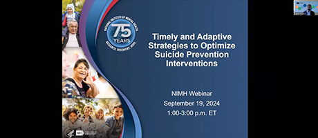 Webinar: Timely and Adaptive Strategies to Optimize Suicide Prevention Interventions