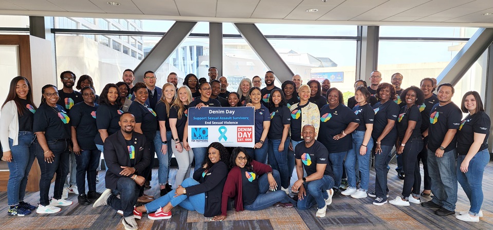 Omni Employees during Denim Day