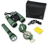 Carson Adventure Pak Binoculars, 5x30mm, Roof Prism, Matte Green, HU-401