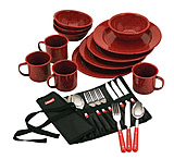 Image of Coleman 24-Piece Enamelware Dinnerware Set