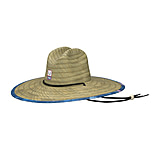 Image of HUK Performance Fishing Straw Hat Fish And Flags - Men's