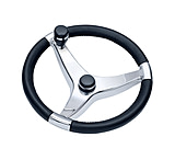 Image of Schmitt &amp; Ongaro Marine Evo Pro 316 Cast Stainless Steel Steering Wheel w/Control Knob