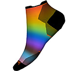 Smartwool Run Zero Cushion Pride Rainbow Print Low Ankle Socks, Multi Color, Extra Large, SW0020811501-XL