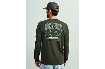 Image of HUK Performance Fishing Graphic Long Sleeve Tee - Mens, Cypress Landing, Small, H1000533-377-S