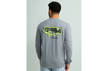 Image of HUK Performance Fishing Graphic Long Sleeve Tee - Mens, Night Owl2, Large, H1000533-019-L