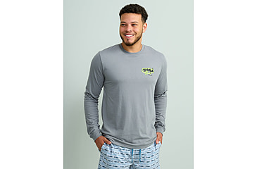 Image of HUK Performance Fishing Graphic Long Sleeve Tee - Mens, Night Owl2, Large, H1000533-019-L