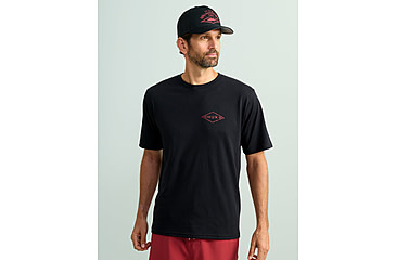 Image of HUK Performance Fishing Race Flag Tee - Mens, Black, Medium, H1000517-001-M