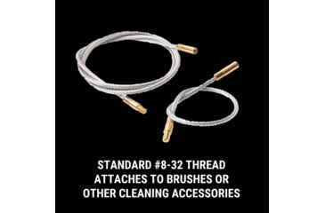 Image of Breakthrough Clean Technologies Nylon Coated Steel Cable with Brass Threads - 2 per Set, 1 -8in, BT-SCBT-SET