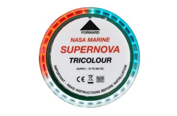 Image of Clipper Supernova Tricolor Navigation Light, Black, SUPER-TRI