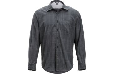 Image of DEMO, ExOfficio Salida Ombre Plaid Long Sleeve - Mens, Medium, Black, 1001-3144-Black-M