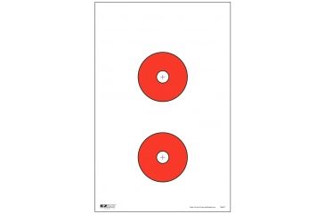 Image of EZ2C Targets Style 1 Targets,11x17in,Red and Black Ink,Pack of 25 EZ2C001