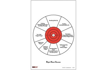 Image of EZ2C Targets Style 11 Targets,11x17in,Red and Black Ink,Pack of 25 EZ2C011