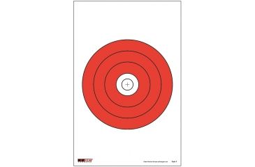 Image of EZ2C Targets Style 9 Targets,11x17in,Red and Black Ink,Pack of 25 EZ2C009