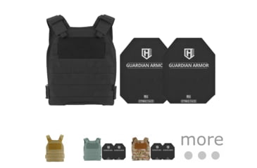 Image of HighCom Security CAP Series Rifle Armor Kit Plate Carrier w/Guardian RSTP Ceramic Plates w/UHMWPE Backing, Black, Coyote Tan, Foliage Green, MultiCam, Navy Blue, OD Green