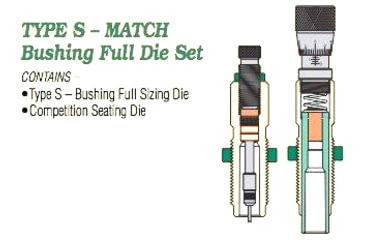 Image of Redding Reloading Type S Match Bushing Full Die Set .224 Valkyrie, 36387