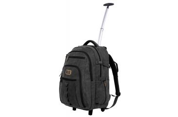 Image of Rothco Rolling Canvas Backpack, Black, 20055-Black