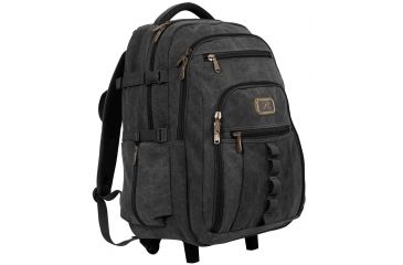 Image of Rothco Rolling Canvas Backpack, Black, 20055-Black