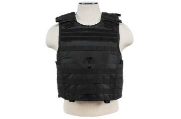 Image of VISM MOLLE Expert Plate Carrier Vest, Black CVPCVX2963B