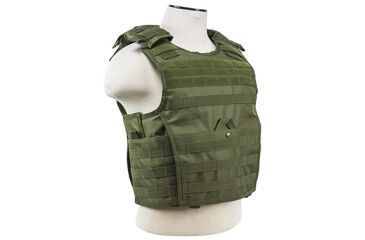 Image of VISM MOLLE Expert Plate Carrier Vest, Green CVPCVX2963G