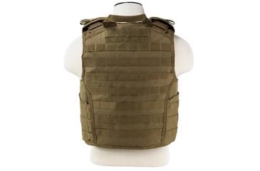 Image of VISM MOLLE Expert Plate Carrier Vest, Tan CVPCVX2963T