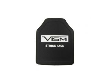 Image of Vism NIJ Certified Level III 10x12 Ballistic Plate, Shooters Cut, Black, BNIJPC1012