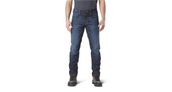 Image of 5.11 Tactical Defender-flex Slim Fit Jeans - Men's, Black, Waist 36 in, Inseam 32 in, 74465-019-36-32