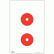 EZ2C Targets Style 1 Targets,11x17in,Red and Black Ink,Pack of 25 EZ2C001