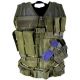 VISM Military Tactical Vest, XL - 2XL, Green, CTVL2916G