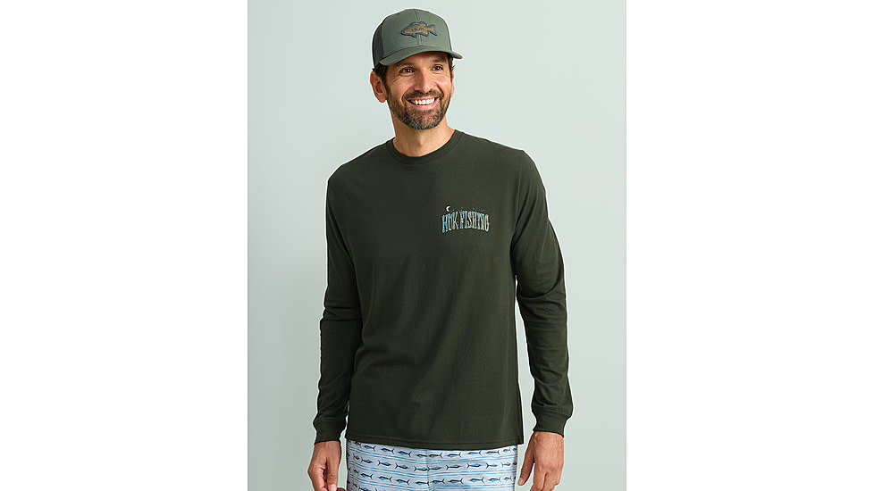 HUK Performance Fishing Graphic Long Sleeve Tee - Mens, Cypress Landing, Small, H1000533-377-S