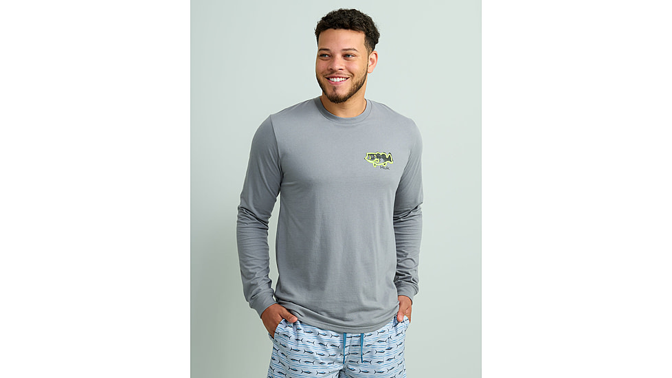 HUK Performance Fishing Graphic Long Sleeve Tee - Mens, Night Owl2, Large, H1000533-019-L