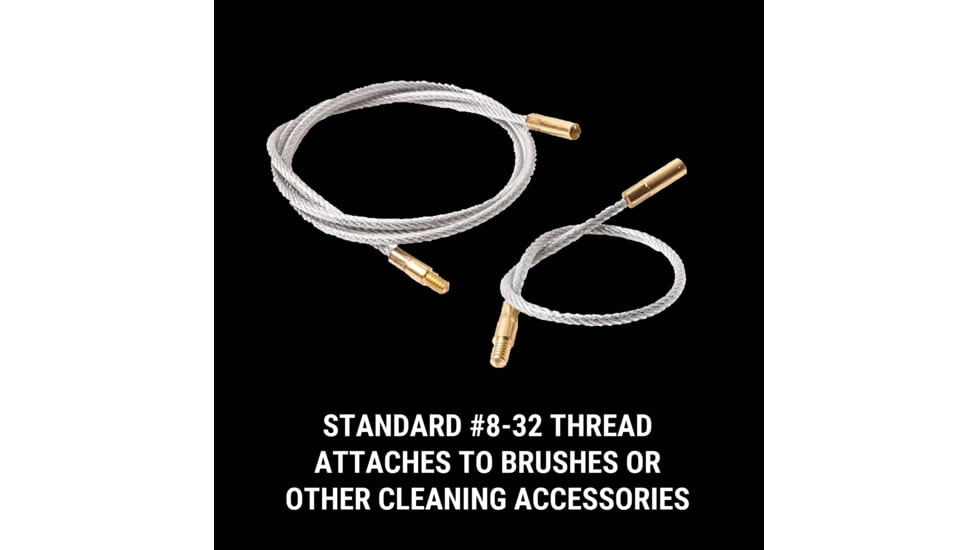 Breakthrough Clean Technologies Nylon Coated Steel Cable with Brass Threads - 2 per Set, 1 -8in, BT-SCBT-SET