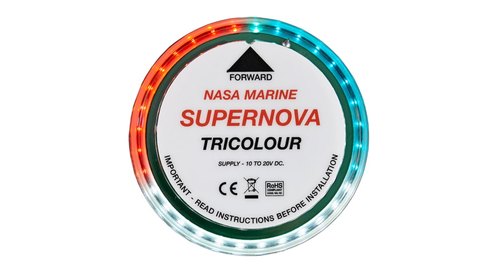 Clipper Supernova Tricolor Navigation Light, Black, SUPER-TRI