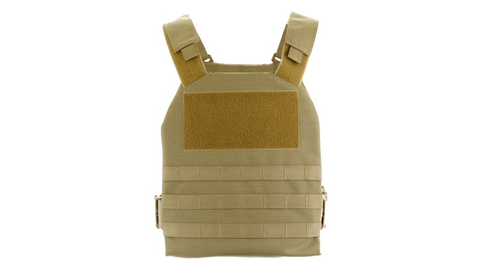 HighCom Armor CAP Series Rifle Armor Kit Plate Carrier w/Guardian AR500 Steel Plates/10x12 Shooters Cut/10x12 Shooters Cut, Coyote Tan, 2XL, RAK-254019019