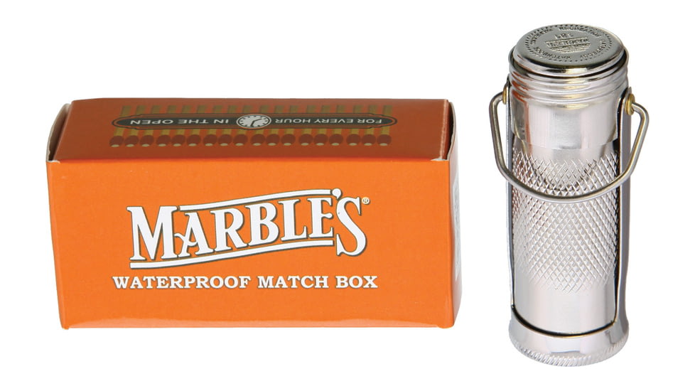 Marbles Stainless Match Safe, 2 5/8in. MR150