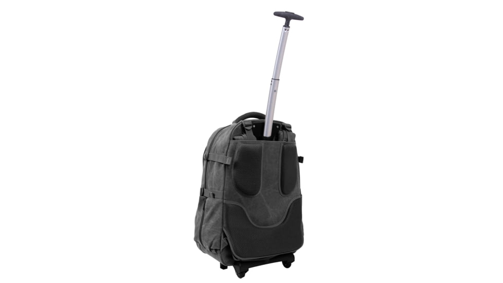 Rothco Rolling Canvas Backpack, Black, 20055-Black