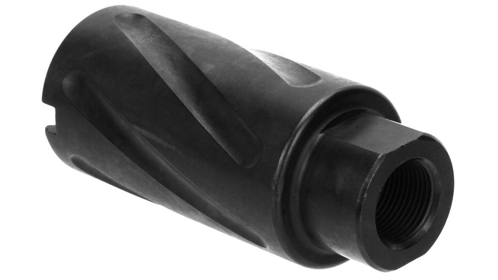 TacFire 5.56 1/2X28 Flash Can Muzzle Brake, Black, MZ1007-N