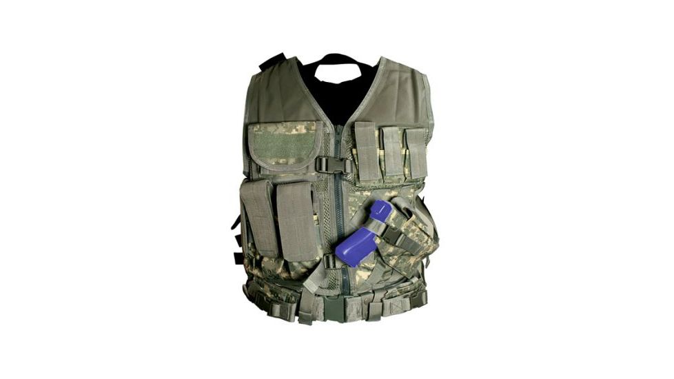 VISM Military Tactical Vest, Medium - Extra Large, Digital Camo, CTV2916D